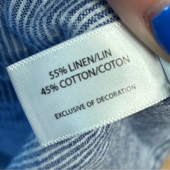 Cutter & Buck blue white striped button down short sleeve shirt size 4XL - Picture 5 of 8